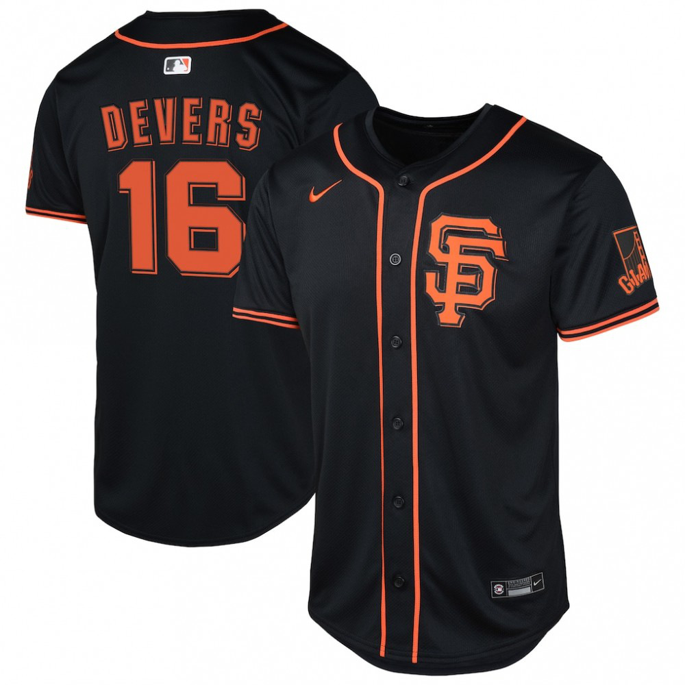 Rafael Devers San Francisco Giants Youth Limited Jersey - Black-Pro Kit Vault | Brand New 26/27 Sports Jerseys